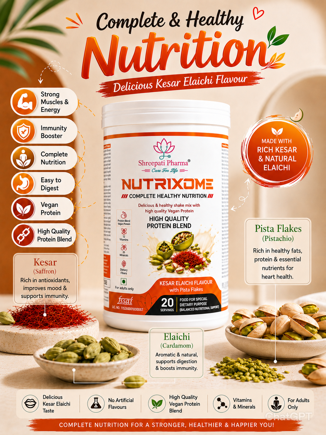Nutrixome Kesar Elaichi